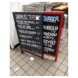 SANDWICH MENU BLACKBOARDS
