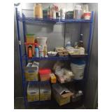 BLUE COATED RACK - RACK ONLY NO SHELVES - 4 FT