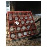 GLASS RACKS WITH ASSORTED GLASSES