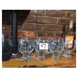 LOT OF 8 GOBBLER GLASSES