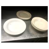 LOT OF 8 ASSORTED SIZE PLATES
