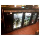 OMCAN 6 FT GLASS DOOR REFRIGERATED BACKBAR