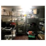 ASSORTED METRO RACKS WITH CONTENTS