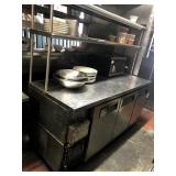 TURBO AIR 6 FT REFRIGERATED LOWBOY WITH OVERSHELF