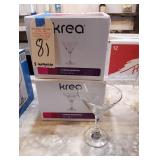 NEW CASES KREA 9 OZ MARGARITA GLASSES