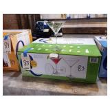 NEW CASE QUALITE 8 OZ MARTINI GLASSES