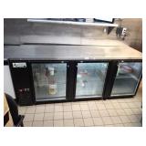 AVANTCO 90" SELF CONTAINED GLASS DOOR BACKBAR