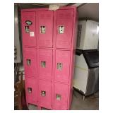 9 DOOR PINK LOCKER