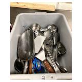 BIN OF UTENSILS