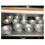 LOT OF 35 ROUND CAKE PANS 8"