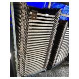 LOT OF 26 BREAD RACKS WITH DOLLY