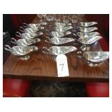 LOT OF 15 SS GRAVY BOATS