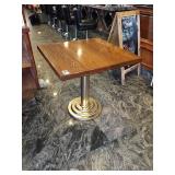 WOOD TOP METAL BASE TABLES 30" X 30"