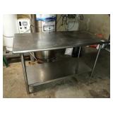 60" X 30" SS TABLE