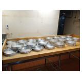 LOT OF 43 ALUMINUM BAKING PANS