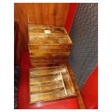 WOOD FLATWARE BINS