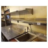 SS SHELF 102" WITH BUILT IN MICROWAVE SHELF PART