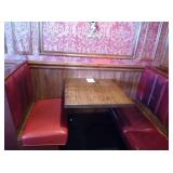 2 SEATER BOOTHS WITH 3 TABLES - NO END SEAT
