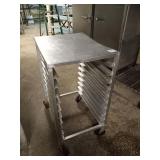 HALF SIZE ROLLING PAN RACK