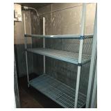 HARD PLASTIC RACK 60" X 24" SHELVES