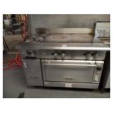 VULCAN 2 BURNER STOVE WITH FRENCH TOP & OVEN GAS
