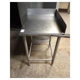SS TABLE 24" X 21" X 33" TALL - AS IS