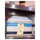 LOT OF 30 RECTANGULAR PLASTIC PLATTERS 10" X 13"