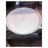 LOT OF 17 ROUND PLASTIC PLATTERS 16"