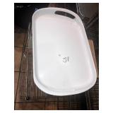 LOT OF 6 PLASTIC PLATTERS