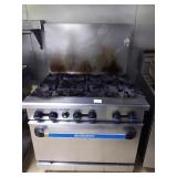 RADIANCE 6 BURNER GAS STOVE WITH OVEN