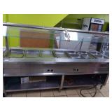 8 FT GAS STEAM TABLE WITH SNEEZE GUARD