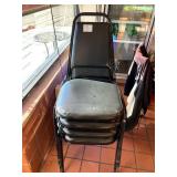 BLACK METAL FRAME CHAIRS