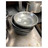LOT OF 8 FRY PANS - AS IS
