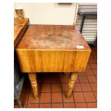 BUTCHER BLOCK TABLE 24" X 24"