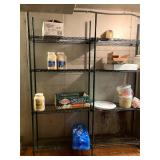 GREEN COATED METRO RACKS- AS IS