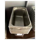 LOT OF 6 SS PANS 12" X 5"