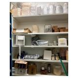 LOT OF PAPER GOODS & FOOD