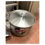 SS STOCK POT WITH COVER 16" X 12"