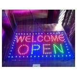 WELCOME OPEN SIGN