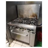 COOKRITE 6 BURNER GAS STOVE WITH OVEN