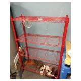 RED COATED RACK