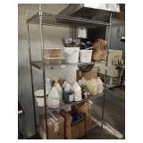 METRO RACK WITH CONTENTS