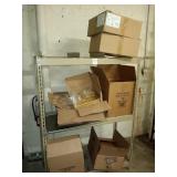 METAL RACK WITH CONTENTS