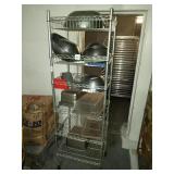 ROLLING RACK WITH CONTENTS