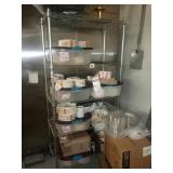 ROLLING SS METRO RACK - ONLY NO CONTENTS