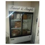 AVANTCO SELF CONTAINED 2 SLIDING DOOR REFRIGERATOR