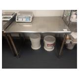 46" X 31" X 32" SS TABLE
