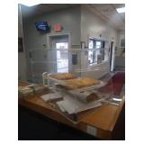 LUCITE DISPLAY BIN 21" X 17" X 16" TALL