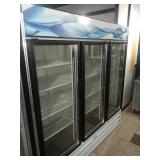 FOGEL SELF CONTAINED 3 GLASS DOOR REFRIGERATOR