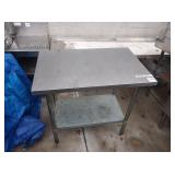 36" X 24" SS TABLE